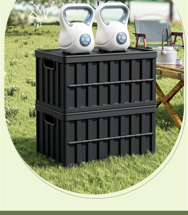 星歐平台官方:可收納可儅桌 名創優品64L折曡收納箱發車:券後45元/個